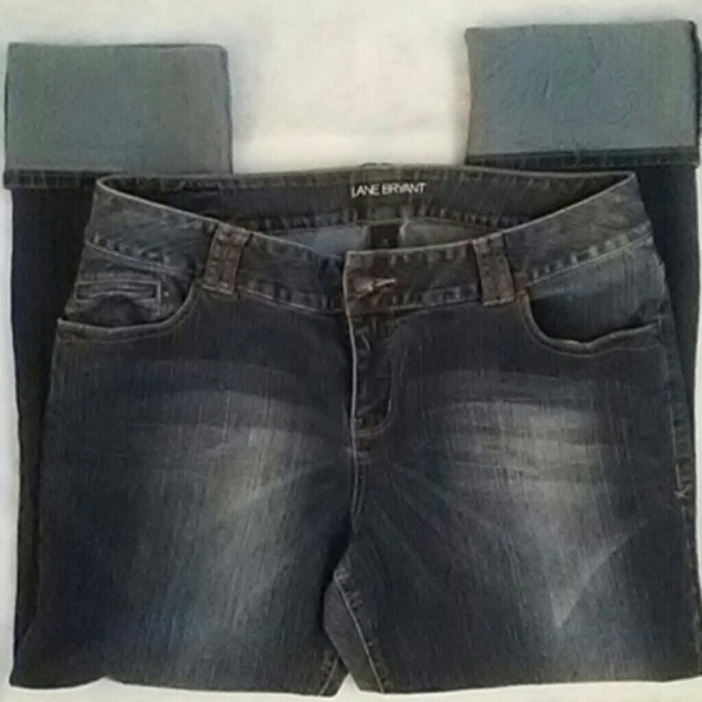 Lane Bryant Cuff Leg Stretch Jeans